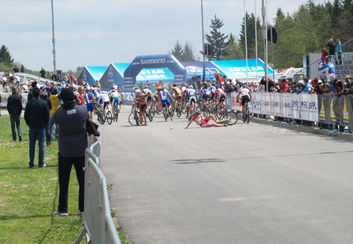 pad na svetovem poharu cross country